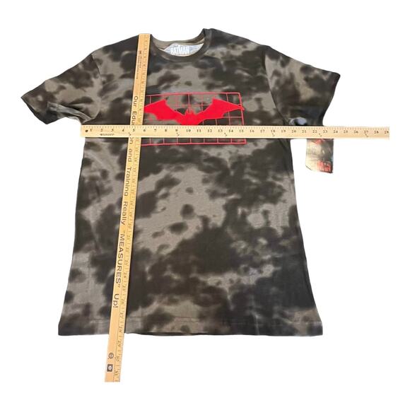 DC Comics BATMAN Graphic T SHIRT MED Men's Women's TEE Black Tie Dye 100% Cotton - Picture 7 of 9